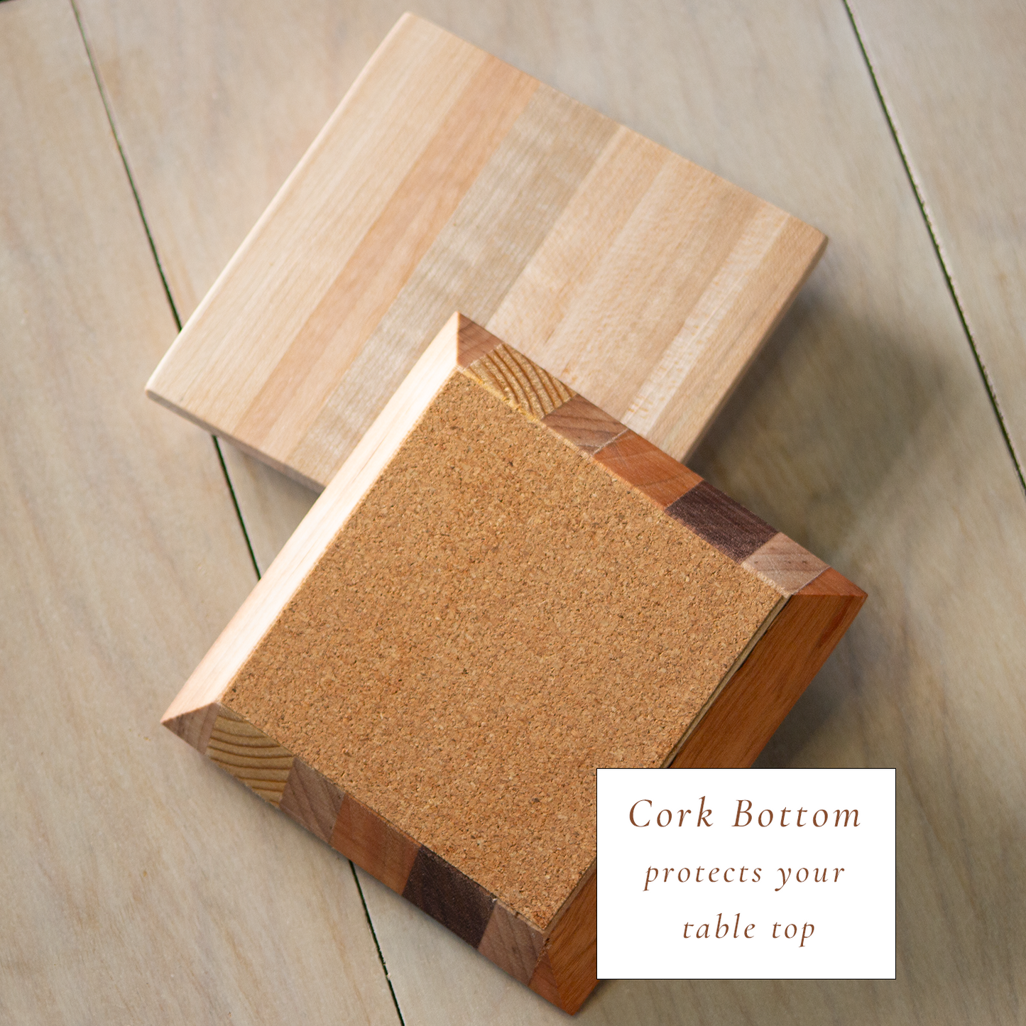 Handmade Hardwood Drink Coasters (Set of 4)
