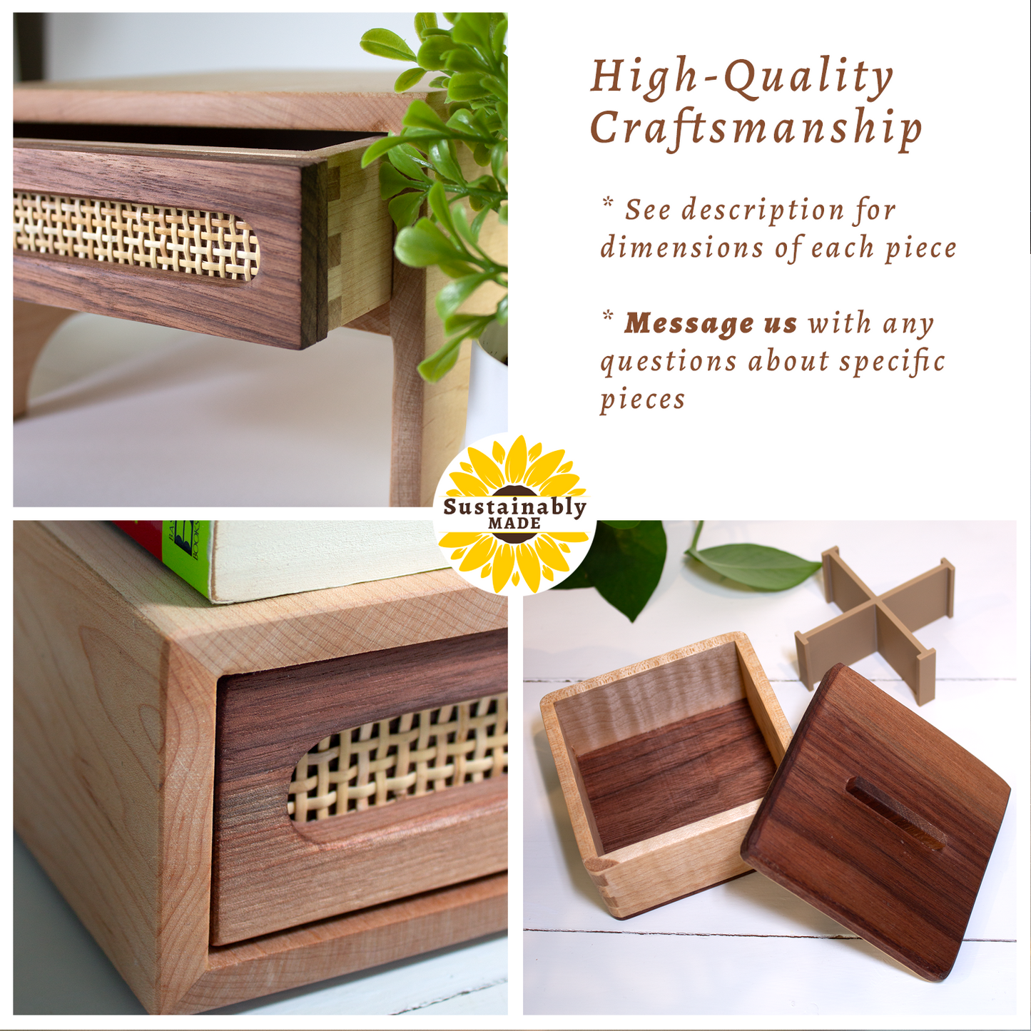Office Desk Accessories Set (3-piece): Desktop Organization and Decor