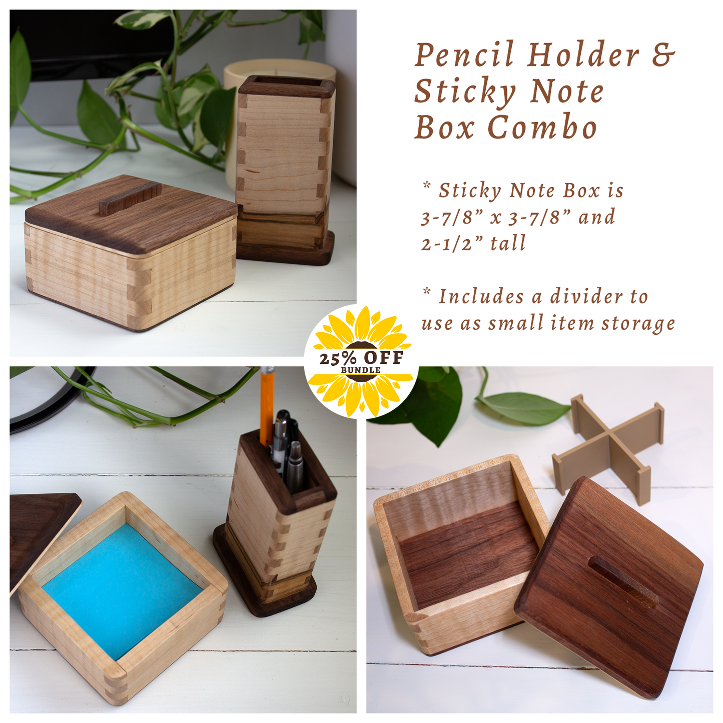 Desktop Organizer & Sticky Note Holder