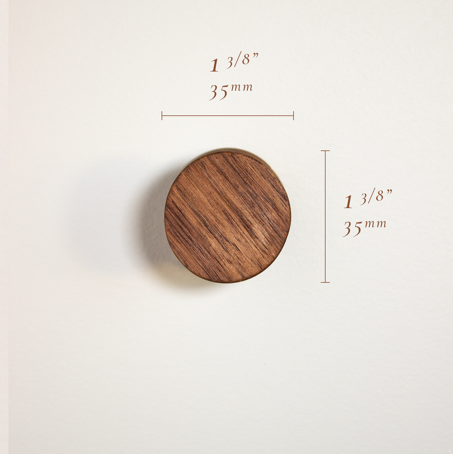 Wooden Coat Hooks - Walnut