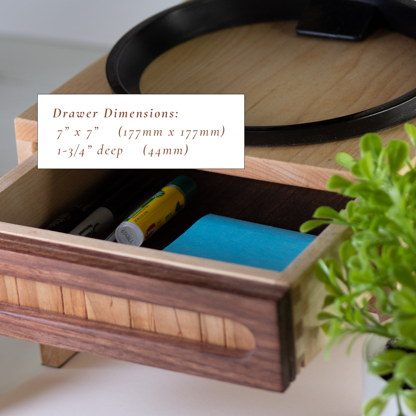 Wood Monitor Stand - Walnut & Maple